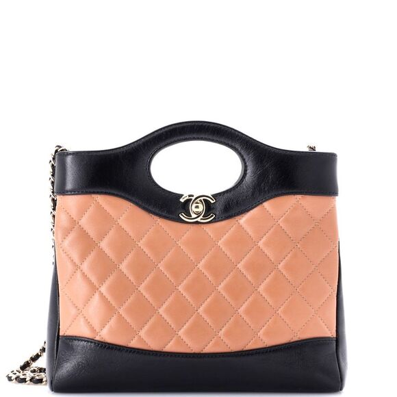 Chanel 31 Shopping Bag Quilted Lambskin Small Black, Neutral - Picture 1 of 7